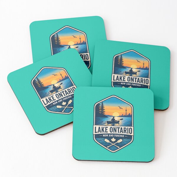 Item preview, Lake Ontario Kayaking Sunset Toronto Skyline Outdoor Adventure designed and sold by BearLoveDesign.