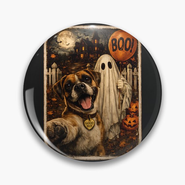 Item preview, Cute Boxer Dog Spooky Season Shirt Boxer Ghost Selfie Shirt, Funny Halloween Boo Dog Tee, Dog Lover Gift designed and sold by greatmar1.