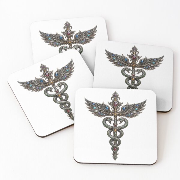 Item preview, Bejewelled Ornate Gothic Caduceus designed and sold by Based-Bear.