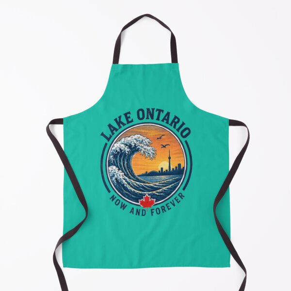 Item preview, Lake Ontario Wave Toronto Skyline Surf Style Canadian Waterfront designed and sold by BearLoveDesign.