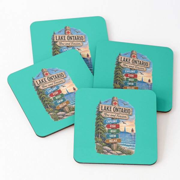 Item preview, Lake Ontario Explore Fish Boat Swim Relax Cottage Country Direction designed and sold by BearLoveDesign.