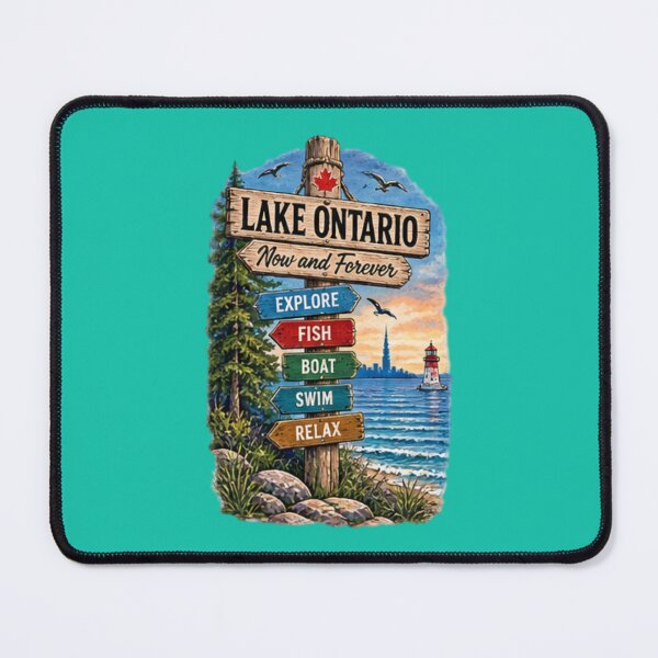 Item preview, Lake Ontario Explore Fish Boat Swim Relax Cottage Country Direction designed and sold by BearLoveDesign.