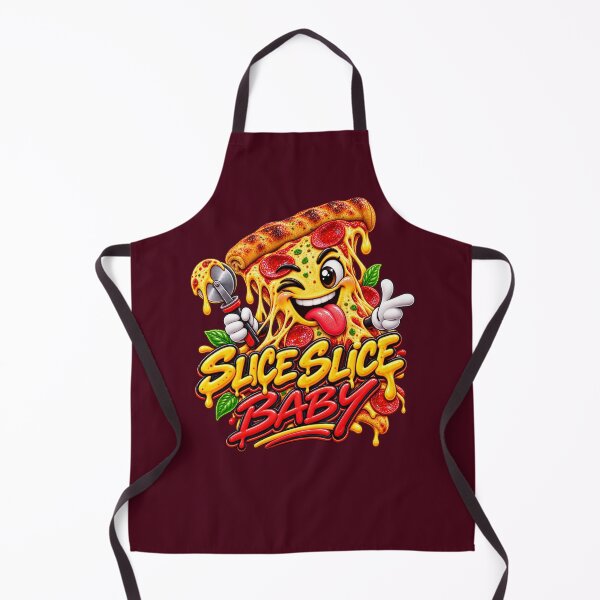Item preview, Slice Slice Baby – Funny Cheesy Pizza Food Design designed and sold by HO•Designs.