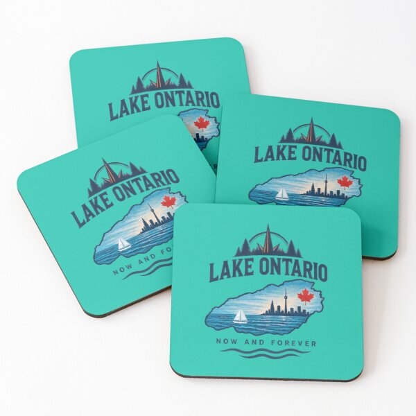 Item preview, Lake Ontario Map Toronto Skyline Sailboat Canadian Pride Minimal designed and sold by BearLoveDesign.