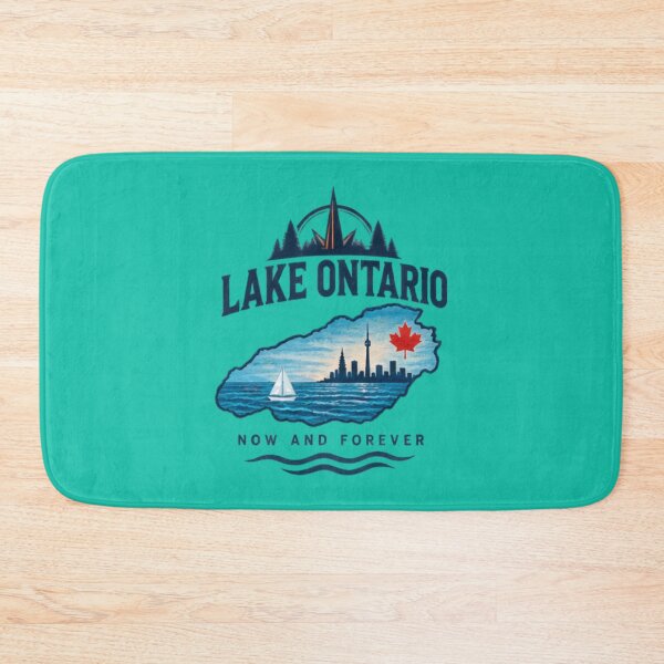 Item preview, Lake Ontario Map Toronto Skyline Sailboat Canadian Pride Minimal designed and sold by BearLoveDesign.
