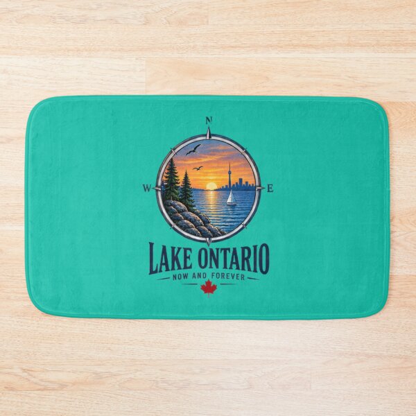 Item preview, Lake Ontario Compass Toronto Sunset Sailboat Canadian Travel designed and sold by BearLoveDesign.