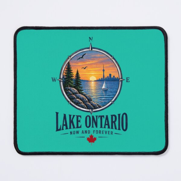 Item preview, Lake Ontario Compass Toronto Sunset Sailboat Canadian Travel designed and sold by BearLoveDesign.