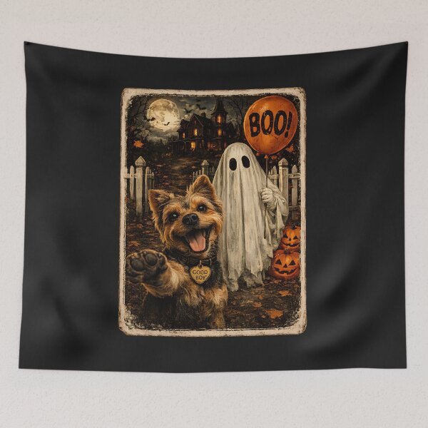Item preview, Cute Yorkshire Terrier Spooky Season Shirt Yorkie Ghost Selfie Shirt, Funny Halloween Boo Dog Tee, Dog Lover Gift designed and sold by greatmar1.
