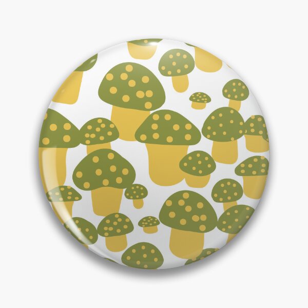 Item preview, Mini Mushrooms in White Green and Yellow designed and sold by YesterdayColl.