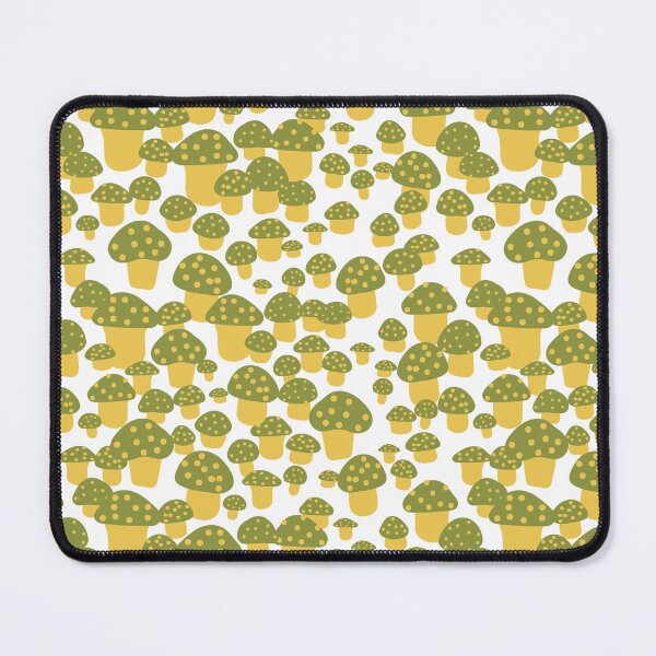 Item preview, Mini Mushrooms in White Green and Yellow designed and sold by YesterdayColl.