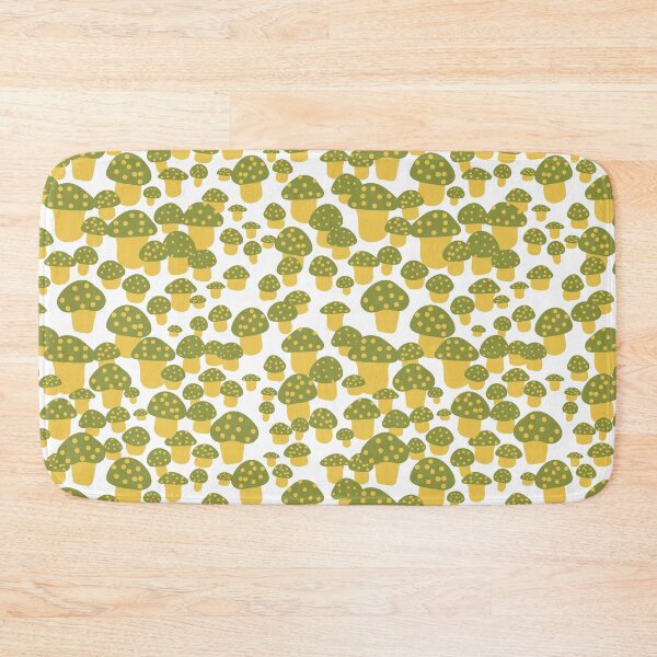 Item preview, Mini Mushrooms in White Green and Yellow designed and sold by YesterdayColl.