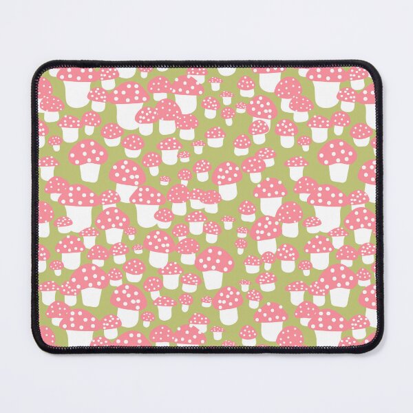 Item preview, Mini Mushrooms in Pink and Green and White designed and sold by YesterdayColl.