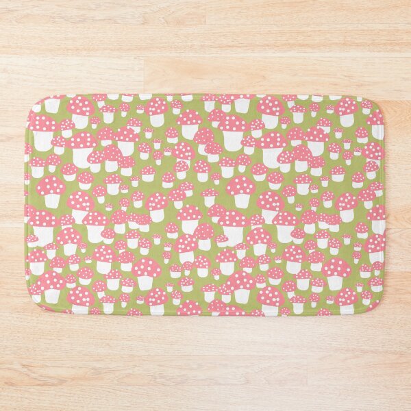 Item preview, Mini Mushrooms in Pink and Green and White designed and sold by YesterdayColl.