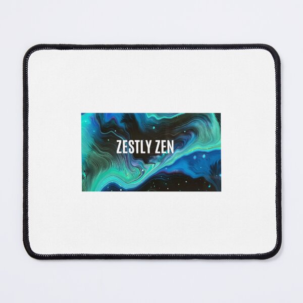 Artikelvorschau, Zestly Zen Abstract Fluid Acrylic Pour Blue Turquoise Swirl entworfen und verkauft von ZestlyStore94.