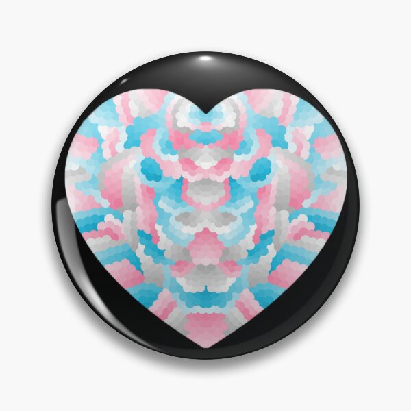Item preview, Subtle Trans Pride Heart - Version 2 designed and sold by JayMakesTiktok.