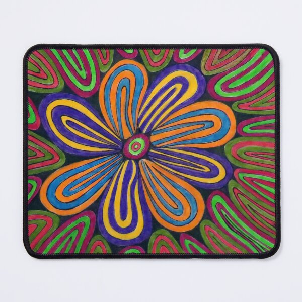 Item preview, 1128 - SWIRLING FLORAL DESIGN - DAVE EDWARDS - MIXED MEDIA - 2026 designed and sold by BLYTHART.
