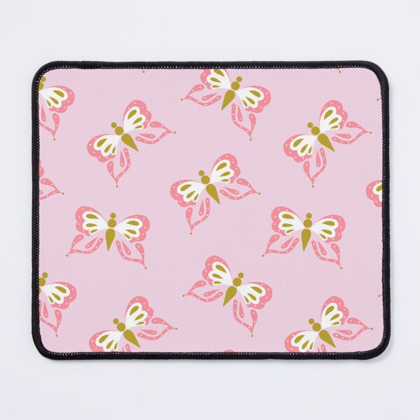 Item preview, Retro Butterflies in Pink and Green designed and sold by YesterdayColl.