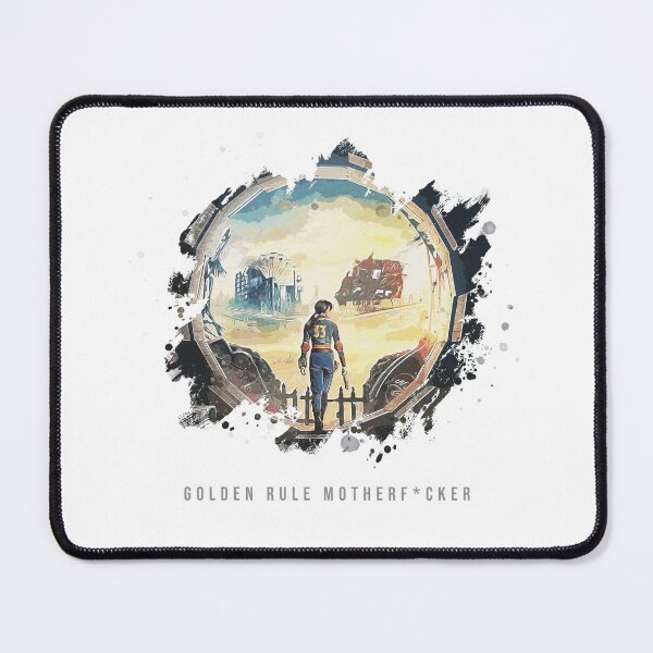 Item preview, Golden Rule Motherf*cker - Fallout Vault 33 Watercolor Art designed and sold by qfa Originals.