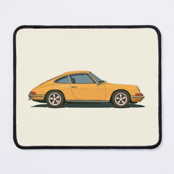 Item preview, Vintage Yellow Porsche 964 911 Illustration designed and sold by blackdogshop.