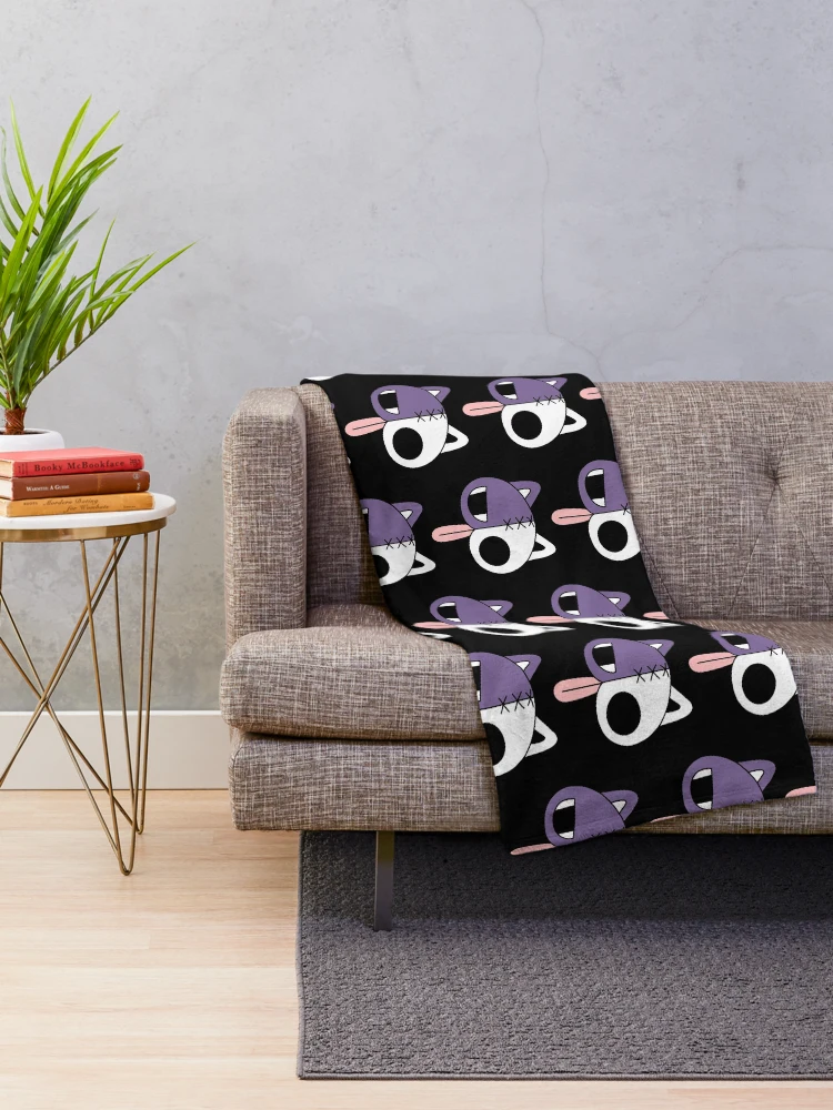 Thumbnail 2 of 6, Throw Blanket, Stocking skeleton cat designed and sold by Harvest Moon.