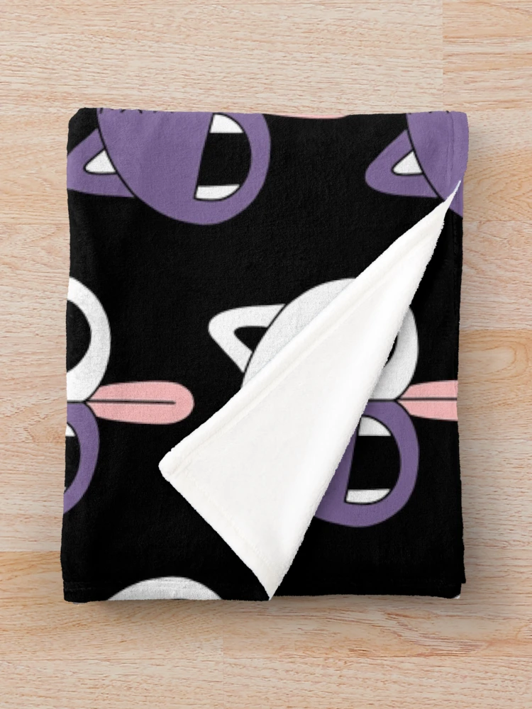 Thumbnail 3 of 6, Throw Blanket, Stocking skeleton cat designed and sold by Harvest Moon.