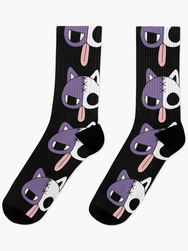 Thumbnail 1 of 5, Socks, Stocking skeleton cat designed and sold by Harvest Moon.