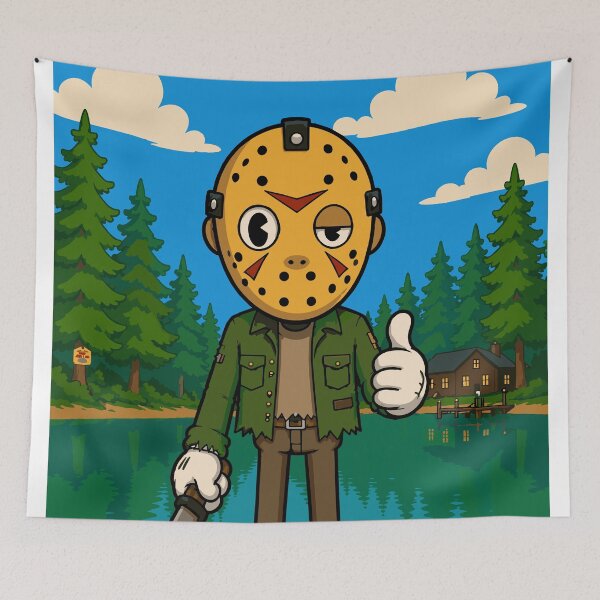 Item preview, Voorhees Camp Leader - Rubber Hose Cartoon - Scene Edition designed and sold by NostalgiaBoy.