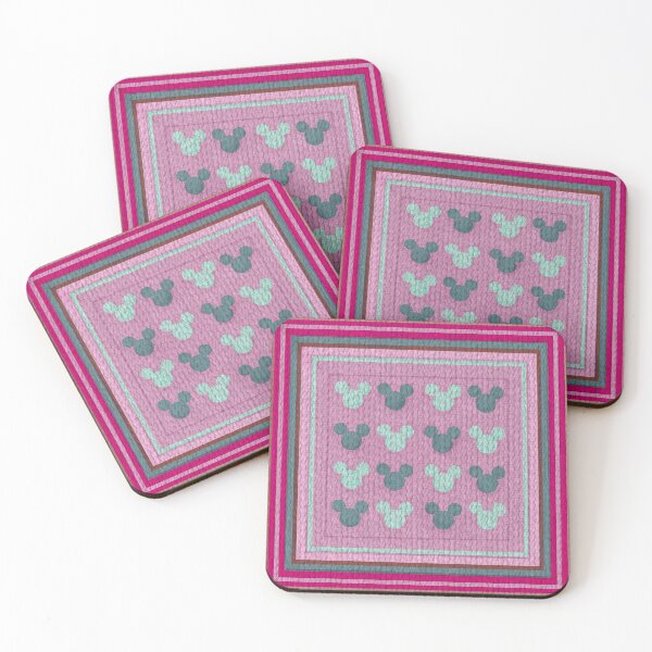 Item preview,  Hidden Mickey Quilt in Pink and Teal designed and sold by PrissDodrill-86.