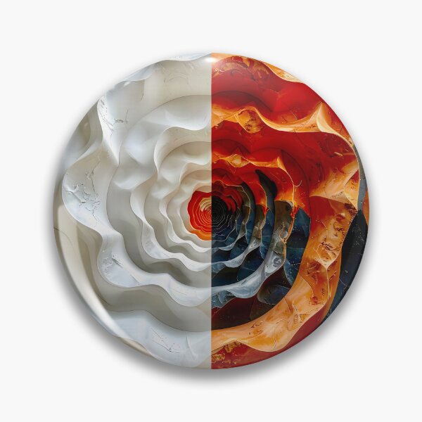 Item preview, Terracotta Clay and Slate Geometric Spiral designed and sold by Vicky Brago-Mitchell®.