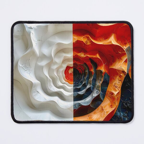 Item preview, Terracotta Clay and Slate Geometric Spiral designed and sold by Vicky Brago-Mitchell®.