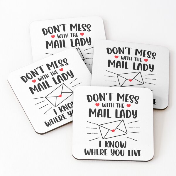 Item preview, Don't Mess With The Mail Lady Funny Postal Worker Mailman Postwoman designed and sold by gunaone-design.
