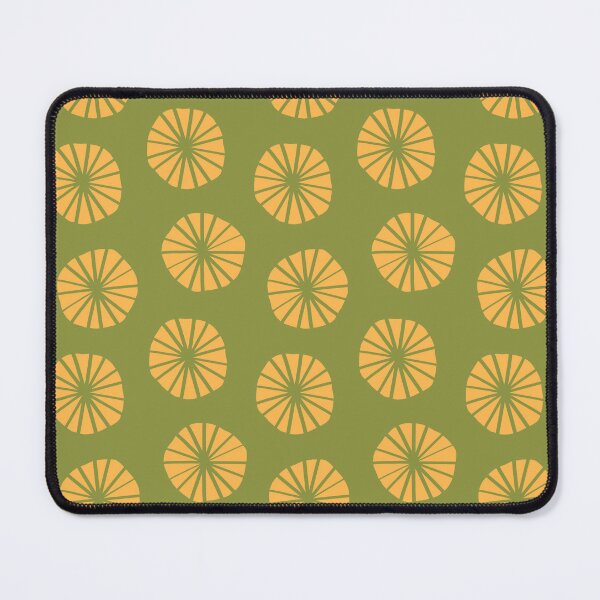 Item preview, Mod Dandelions in Green and Gold Yellow designed and sold by YesterdayColl.