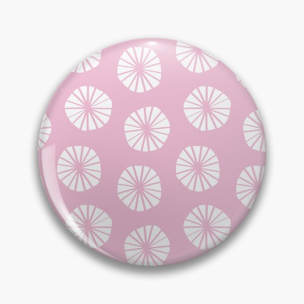 Item preview, Mod Dandelions in Pink and White designed and sold by YesterdayColl.