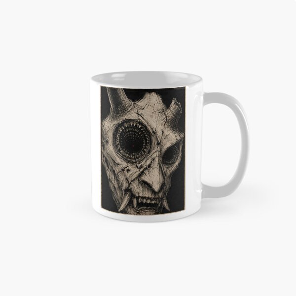 Item preview, Abyssal-Eyed Japanese Demon Skull designed and sold by MouradStudio.