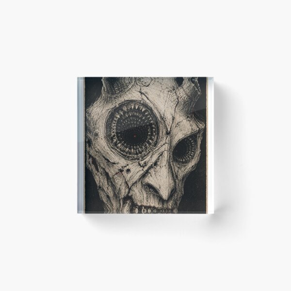 Item preview, Abyssal-Eyed Japanese Demon Skull designed and sold by MouradStudio.