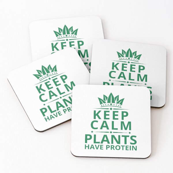Item preview, Keep Calm Plants Have Protein - Funny Vegetarian Vegan Protein designed and sold by gunaone-design.