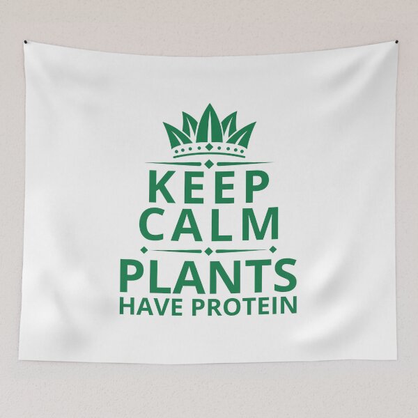 Item preview, Keep Calm Plants Have Protein - Funny Vegetarian Vegan Protein designed and sold by gunaone-design.
