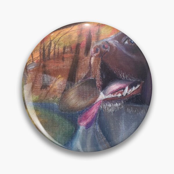 Item preview, Chocolate Labrador – Autumn Road Trip Pastel designed and sold by The Pet Shop.
