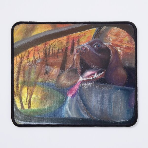 Item preview, Chocolate Labrador – Autumn Road Trip Pastel designed and sold by The Pet Shop.