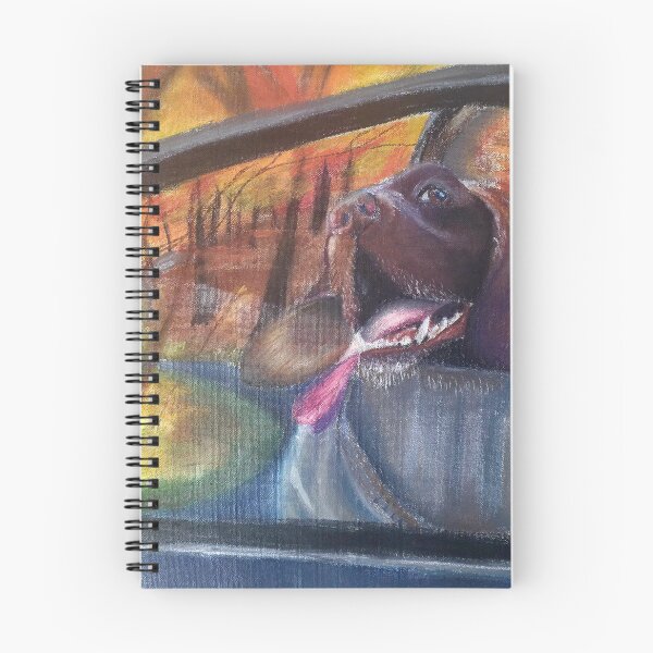 Item preview, Chocolate Labrador – Autumn Road Trip Pastel designed and sold by The Pet Shop.