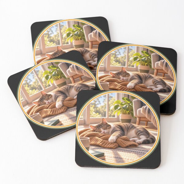 Item preview, The Favorite Spot — Sleeping Cat designed and sold by QuietSpark.