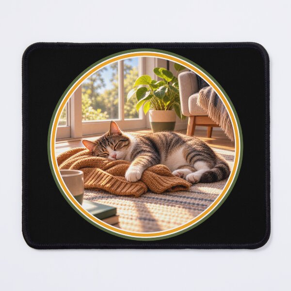 Item preview, The Favorite Spot — Sleeping Cat designed and sold by QuietSpark.
