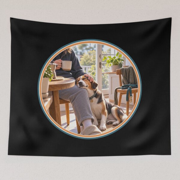 Item preview, The Morning Ritual — Coffee and Dog designed and sold by QuietSpark.