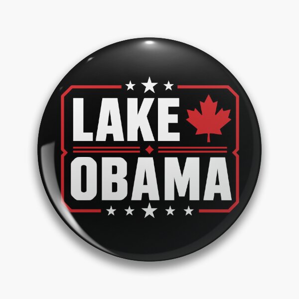 Item preview, Lake Obama 2028 Canada Maple Leaf Great Lakes Political Satire designed and sold by gunaone-design.