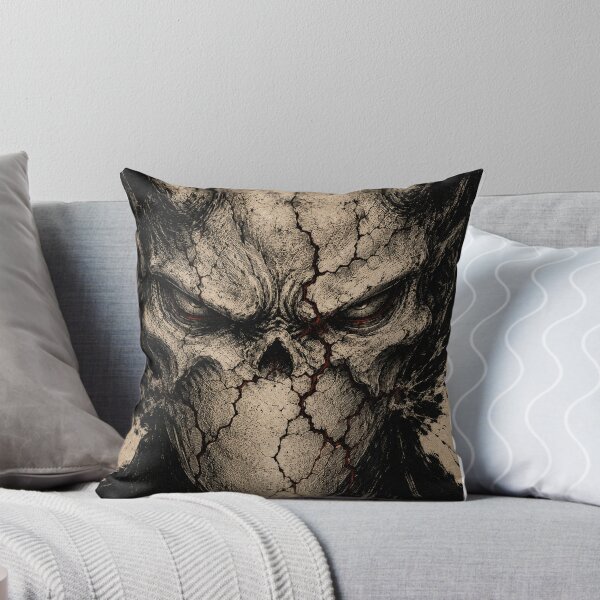 Item preview, Cracked Crimson Oni Skull designed and sold by MouradStudio.