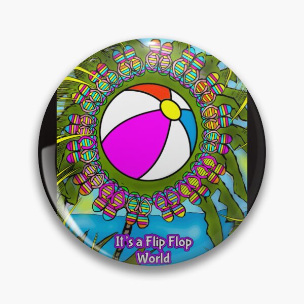 Item preview, It’s a Flip Flop World designed and sold by mjpgraphics-13.