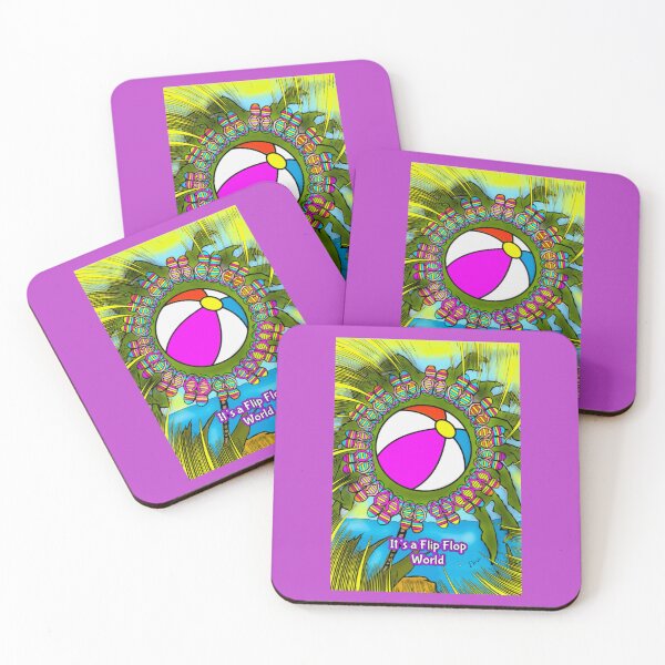 Item preview, It’s a Flip Flop World designed and sold by mjpgraphics-13.