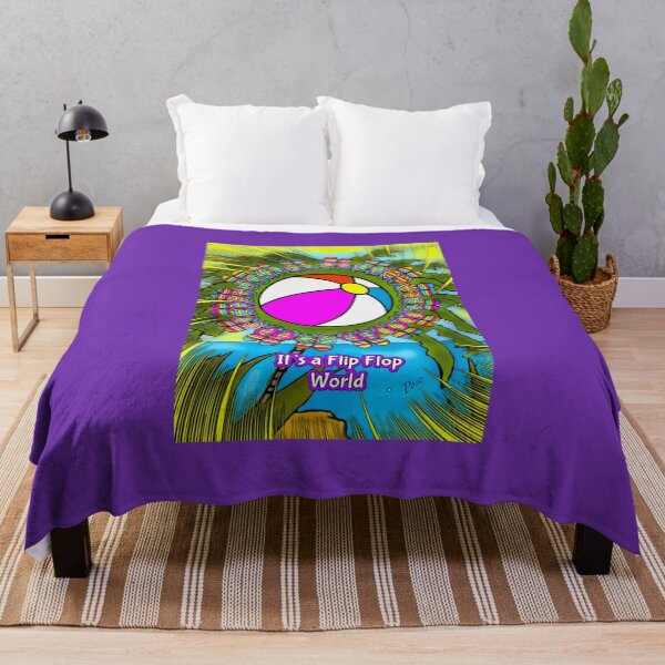 Item preview, It’s a Flip Flop World designed and sold by mjpgraphics-13.