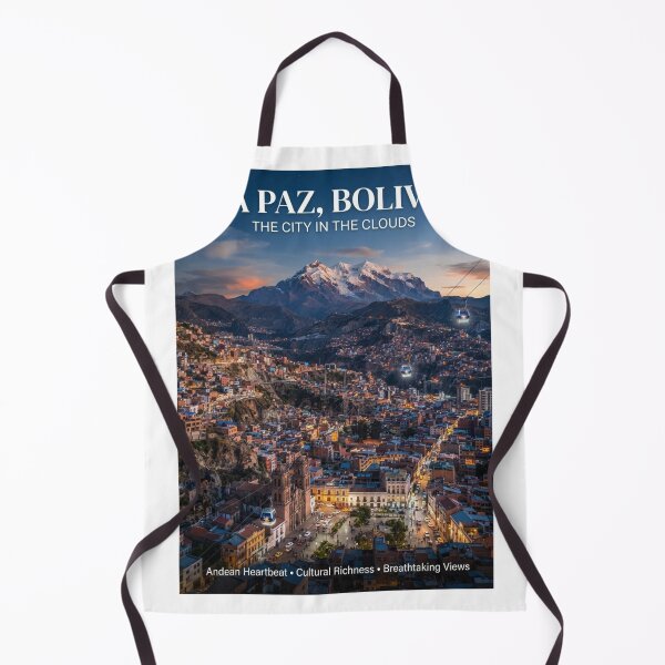Item preview, Póster turístico de La Paz, Bolivia – Arte vintage de la ciudad andina designed and sold by ElartedeNoel.