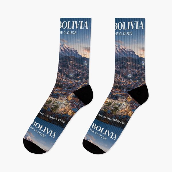 Item preview, La Paz Bolivia Travel Poster – Andes Mountain City Vintage Art designed and sold by ElartedeNoel.